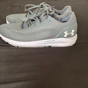 Grey Under Armour running shoes